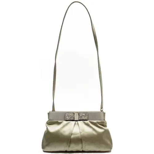 Pre-owned Leather shoulder-bags , female, Sizes: ONE SIZE - Salvatore Ferragamo Pre-owned - Modalova