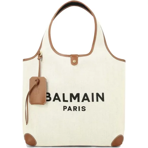 Canvas B Army Tote Bag Balmain - Balmain - Modalova