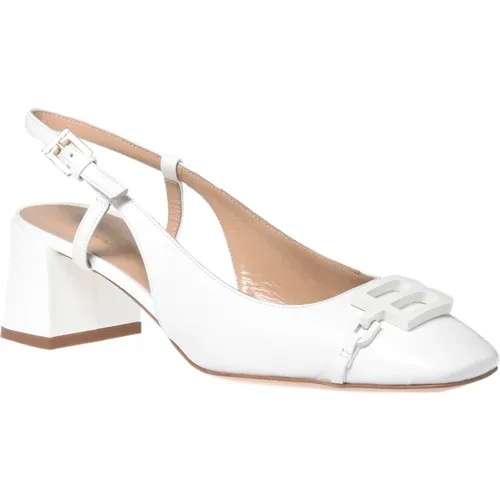 Court shoe in calfskin , female, Sizes: 8 UK, 5 1/2 UK, 5 UK - Baldinini - Modalova