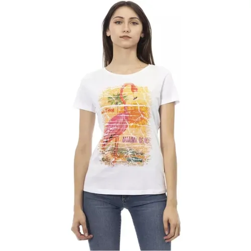 T-Shirts , Damen, Größe: XS - Trussardi - Modalova