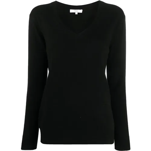 Elegant V-Neck Cashmere Sweater , female, Sizes: XS - Vince - Modalova