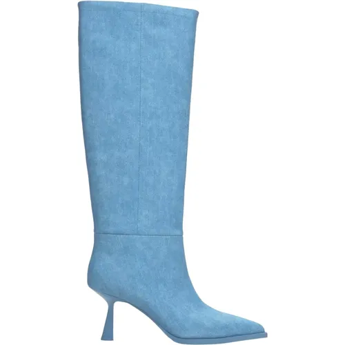 Damen Blaue Kniehohe Stiletto-Stiefel Er00113874 , Damen, Größe: 36 EU - Estro - Modalova