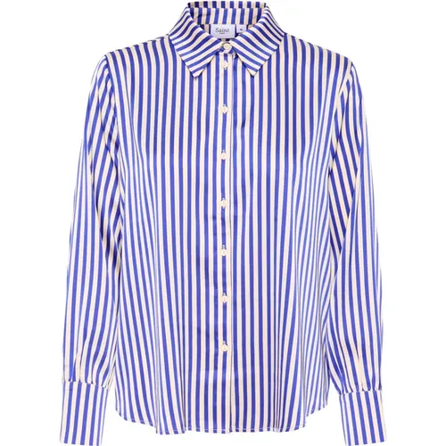 Striped Cassiasz Shirt Blouse , female, Sizes: L, M, S, XL - Saint Tropez - Modalova