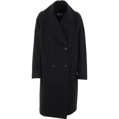 Double-Breasted Wool Coat , female, Sizes: XS, S, 2XS - Alberto Biani - Modalova