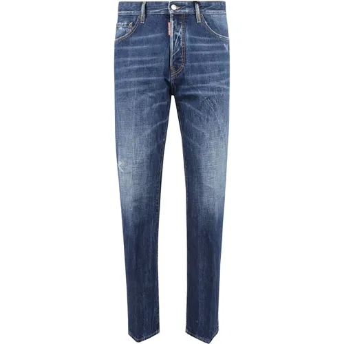 Klassische Denim-Jeans mit Fünf Taschen , Herren, Größe: XL - Dsquared2 - Modalova