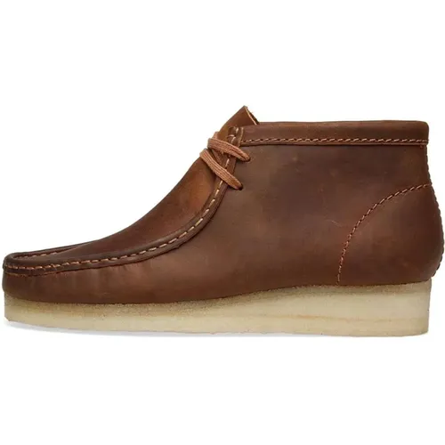 Wallabee Boot Beeswax Leather , Herren, Größe: 41 1/2 EU - Clarks - Modalova