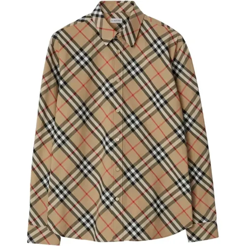 Vintage Check Hemd , Herren, Größe: L - Burberry - Modalova