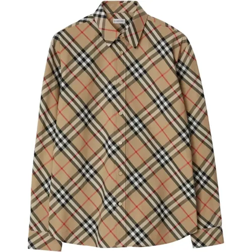 Vintage Check Hemd , Herren, Größe: S - Burberry - Modalova