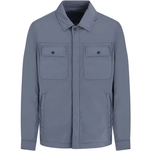 Eco-Friendly Grey Stretch Nylon Jacket , male, Sizes: M, XL, L - PAUL & SHARK - Modalova