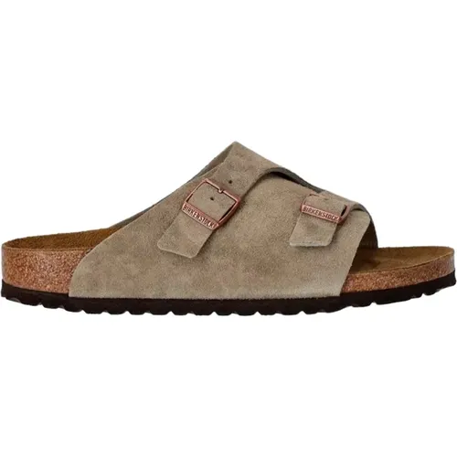 Zu¨rich taupe, Suede Leather , male, Sizes: 7 UK, 5 UK, 8 UK, 4 UK, 2 UK, 6 UK, 10 UK, 9 UK, 3 UK - Birkenstock - Modalova