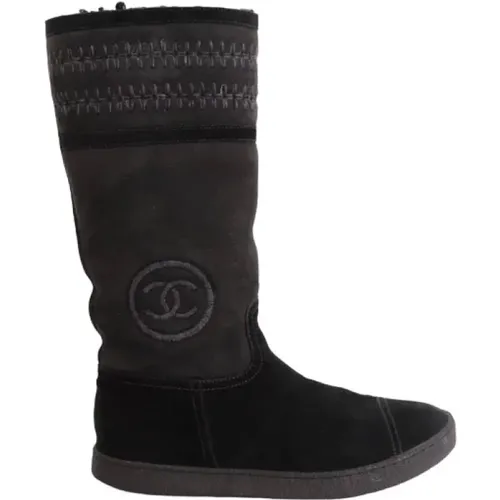 Pre-owned Suede boots , female, Sizes: 5 UK - Chanel Vintage - Modalova