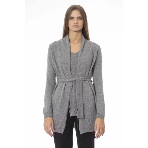 Trendiger Cardigan mit Gürtel und Monogramm - Baldinini - Modalova