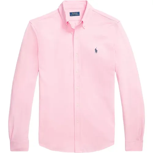 Ultraleichtes Piqué Hemd , Herren, Größe: L - Polo Ralph Lauren - Modalova