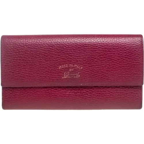 Pre-owned Leather wallets , female, Sizes: ONE SIZE - Gucci Vintage - Modalova