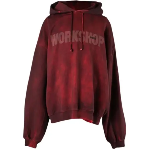 Roter Bubble Hoodie Icarus Stil , Herren, Größe: L - 032c - Modalova