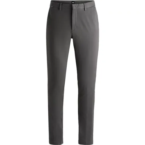 Slim Fit Cotton Chino Pants Grey , male, Sizes: M, L, XS, 2XL, S - Hugo Boss - Modalova