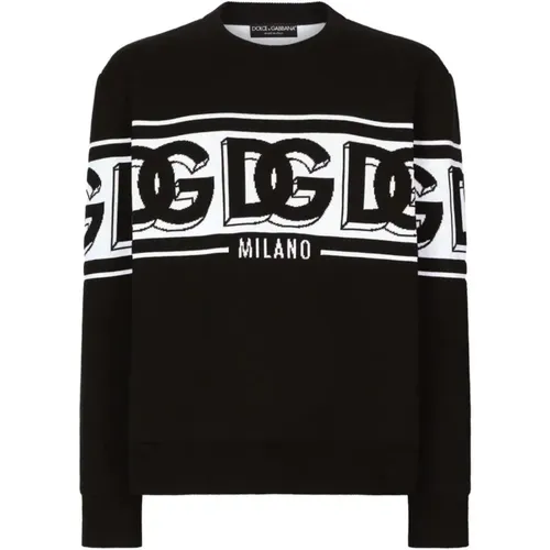 Crew Neck Sweater , male, Sizes: M, S - Dolce & Gabbana - Modalova
