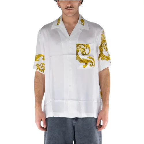 Watercolor Couture Shirt , male, Sizes: S, L, M - Versace Jeans Couture - Modalova