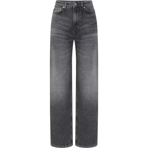 Women Straight Jeans Stretch Grey 6400 , female, Sizes: W27 L34 - drykorn - Modalova
