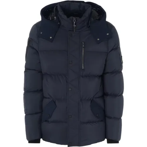 Q Navy Jacket , male, Sizes: XL, S, L, 2XL, M - Moose Knuckles - Modalova