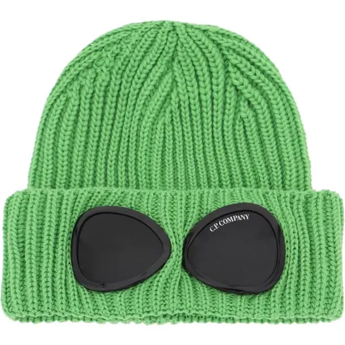 Goggle Beanie Hat in Soft Merino Wool , male, Sizes: ONE SIZE - C.P. Company - Modalova