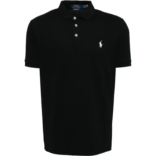 Slim Fit Baumwoll Mesh Polo Shirt , Herren, Größe: 2XL - Polo Ralph Lauren - Modalova