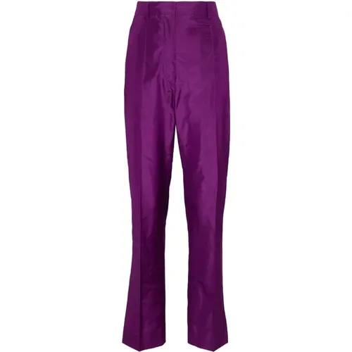 Taffeta Silk Pants , female, Sizes: XS - Prada - Modalova