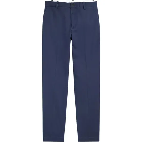 Marineblaue Chino-Hose , Damen, Größe: M - Ralph Lauren - Modalova