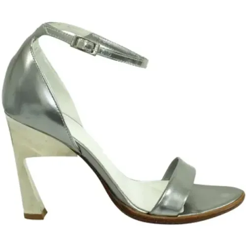 Pre-owned Leather heels , female, Sizes: 3 1/2 UK - Maison Margiela Pre-owned - Modalova