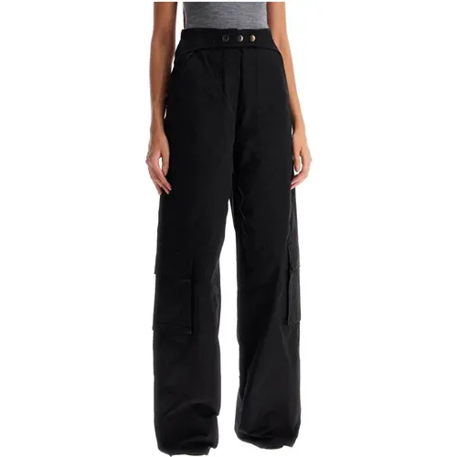 High-waisted Aviator Pants in Suede Cotton , female, Sizes: S - Andamane - Modalova