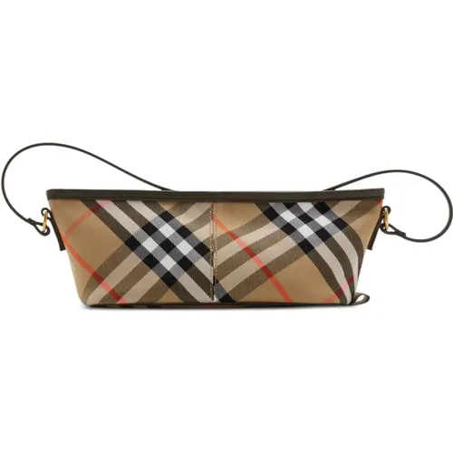 Leder Schultertasche Reißverschluss - Burberry - Modalova