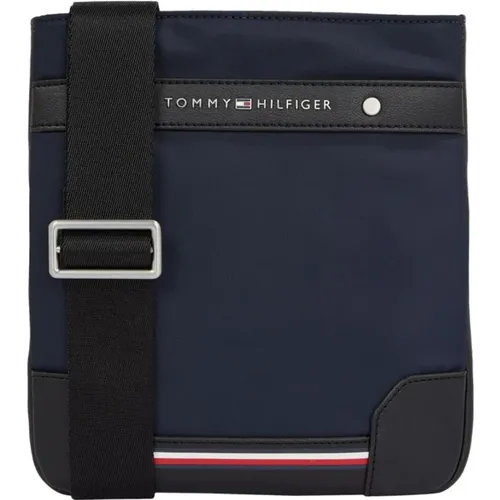 Blaue Mini Crossover Tasche , Herren, Größe: ONE Size - Tommy Hilfiger - Modalova