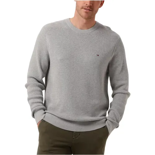 Herren Refined Structure Pullover , Herren, Größe: XL - Tommy Hilfiger - Modalova