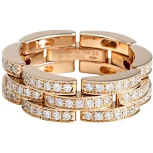 Pre-owned Rose Gold rings , female, Sizes: ONE SIZE - Cartier Vintage - Modalova