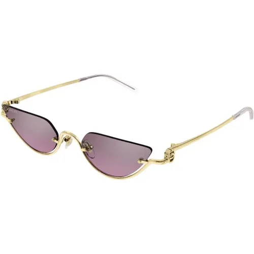 Gold Rosa Sonnenbrille Gg1603S - Gucci - Modalova