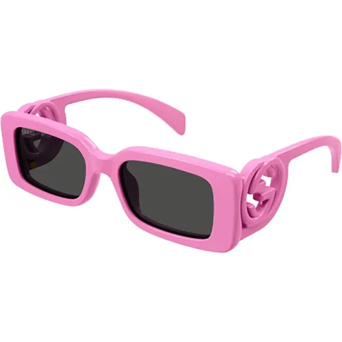 Rosa lila Sonnenbrille für Frauen - Gucci - Modalova