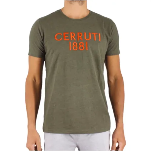 Besticktes Logo T-Shirt - Coloratura , Herren, Größe: L - Cerruti 1881 - Modalova