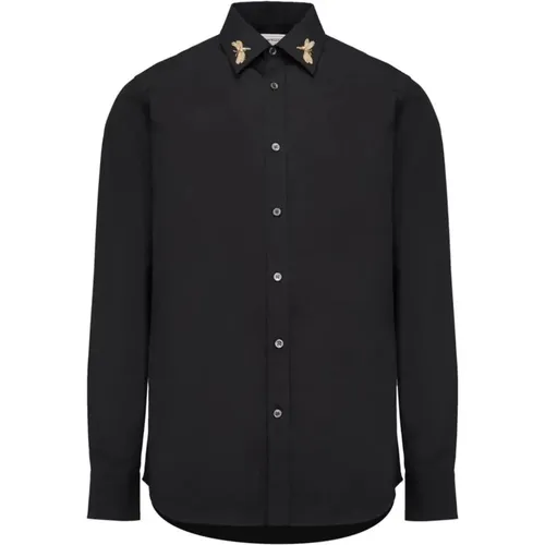 Embellished Collar Shirt , male, Sizes: XL, M - alexander mcqueen - Modalova