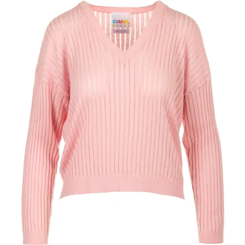 Sweater Yang Chill V , female, Sizes: M - Crush - Modalova