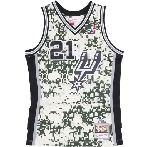 Tim Duncan NBA Basketball Tank Top , male, Sizes: M, S - Mitchell & Ness - Modalova