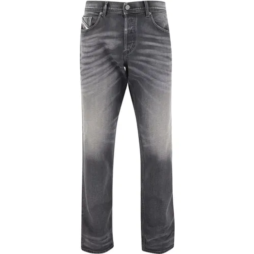 Stretch-Baumwoll-Denim-Jeans Regular Fit , Herren, Größe: W33 - Diesel - Modalova