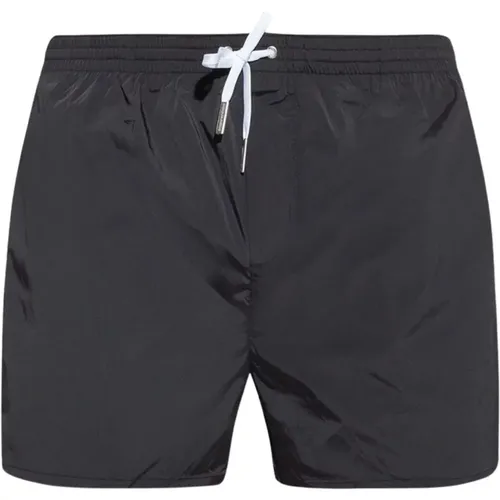 Schwarze und graue Strandbekleidung für Männer , Herren, Größe: 2XL - Dsquared2 - Modalova