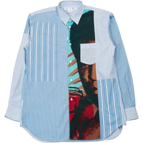 Long Sleeve Cotton Shirt , male, Sizes: M - Comme des Garçons - Modalova