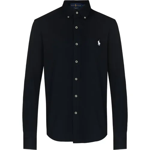 Aviator Navy Mesh Polo Shirt - Polo Ralph Lauren - Modalova