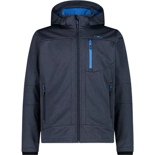 Mens Softshell Hooded Jacket Melange , male, Sizes: XL, 2XL, M - CMP - Modalova