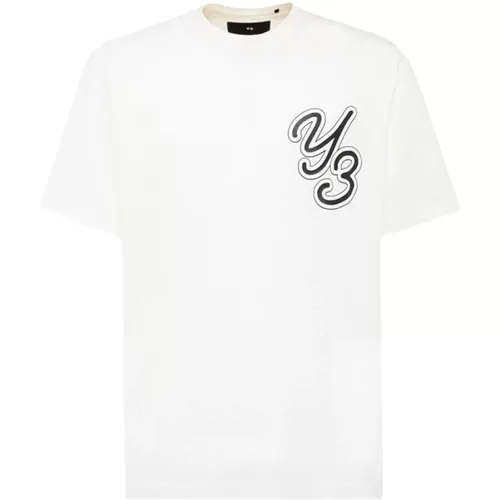 Solid Color Cotton Scoop Neck T-Shirt , male, Sizes: S - Y-3 - Modalova