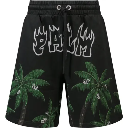 Bermuda Shorts aus Baumwolle , Herren, Größe: L - Palm Angels - Modalova