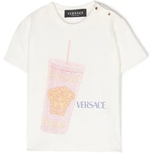 Medusa Cup T-Shirt Weiß/Multicolor - Versace - Modalova