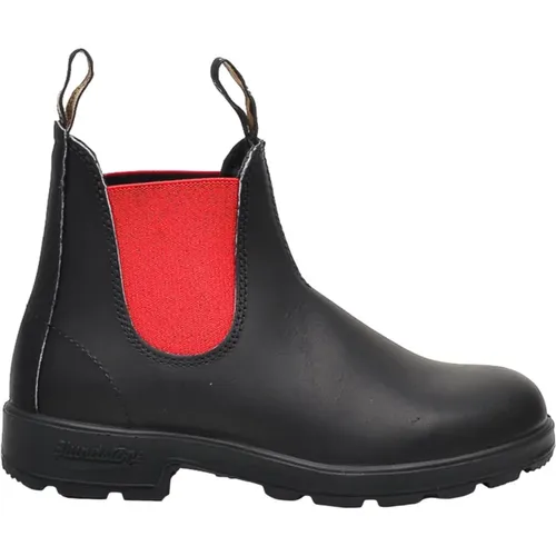 Leather Beatles with Red Elastic , female, Sizes: 4 1/2 UK - Blundstone - Modalova