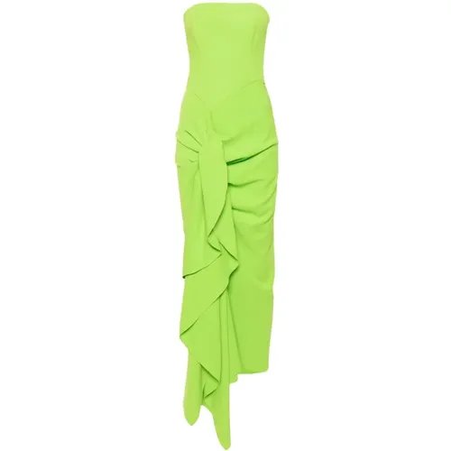 Strapless Ruffled Dress , female, Sizes: S, XS - Solace London - Modalova
